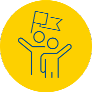 Icon for Our graduates do great things in their jobs, communities and the world.
